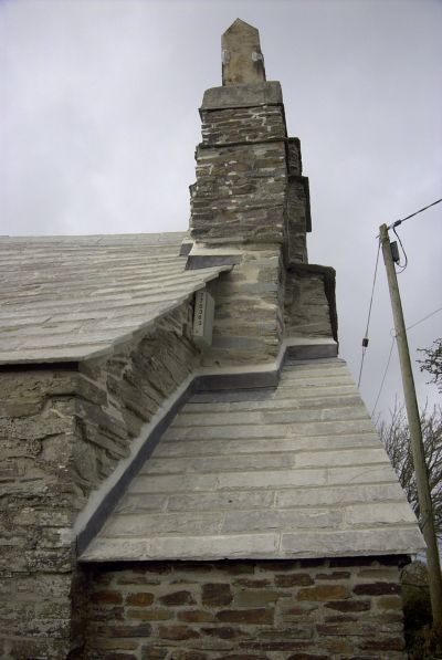 New roof and chimney; Trebarwith